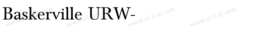 Baskerville URW字体转换